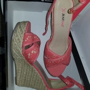 JustFab women's wedges